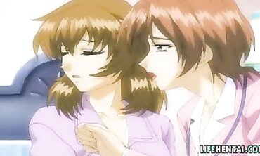 Uncensored Brunette Milf Lesbian Anime