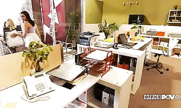 POV: Alexa Grace, Chanel Preston & Valentina Nappi Office Foursome