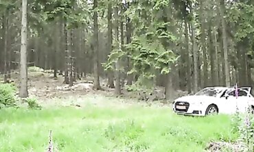 German Amateurs Fuck in the Forest