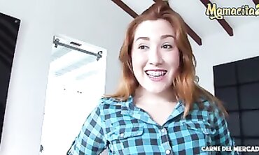 Redhead Kendra Kay Takes Double Interracial Penetration