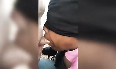 POV Interracial Blowjob With Deep Throat And Face Cumshot