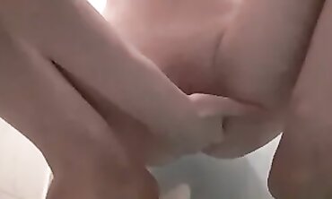 POV Milf Quick Shower Orgasm