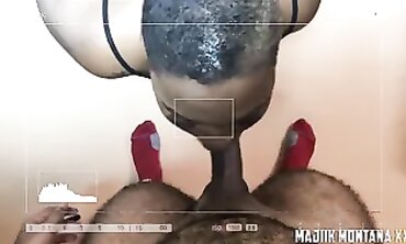 Majiik Montana Takes a Thick POV Blowjob and Creampie
