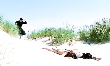German Beach Orgy: 4K Group Sex