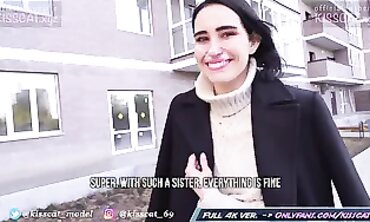 Russian Brunette Kisscat Public Risky Outdoor Anal in Prague