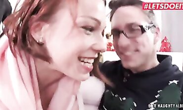 Lucky Lutro & Rebecca Black's Czech Christmas Threesome with Thomas Jeno