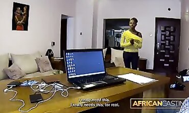 Ebony Amateur Gets Face Nailed in Rough Interracial Deep Throat