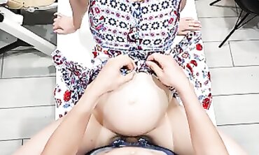 Double Creampie in My Pregnant Wife's Pussy