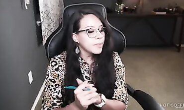 Latina Webcam Teacher Squirts and Blows Her Husband