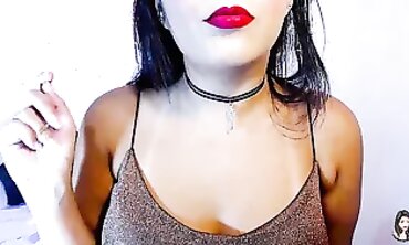 CEI Guided Handjob: Licking and Munching His Own Cum