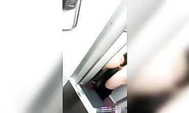 Quickies Aboard Train - German Amateur Couple Fucked in Public