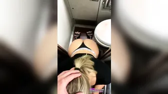 Quickies Aboard Train - German Amateur Couple Fucked in Public