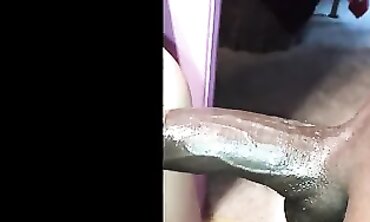 POV: Curvy 65-Year-Old MILF MommaScarlet Wiggles Booty for Stepson