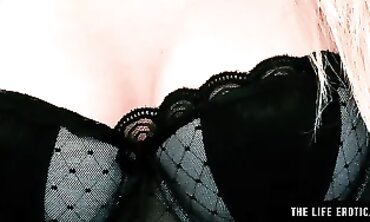 Blonde MILF Cara Dee Masturbates in Warm Lingerie and Stockings