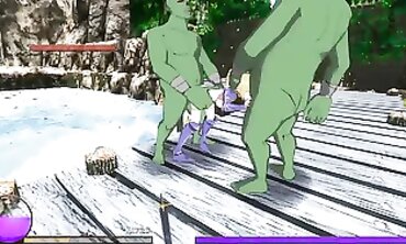 Gisele the Elf Knight: 3D Toon Gameplay Threesome