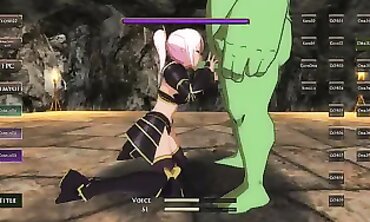 Gisele the Elf Knight: 3D Toon Gameplay Threesome
