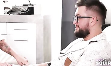 Tattooed Domina Gets Fingering And Squirts For Her Doctor