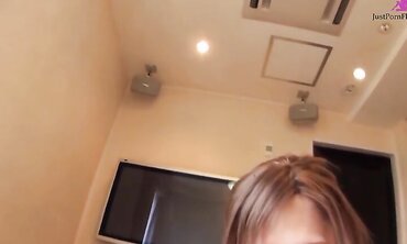 Petite Asian Hottie Sucks A Thick Asian Dick