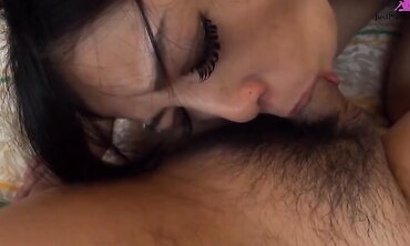 Asian girl loves to suck big dicks, and in particular her Asian friend's dick