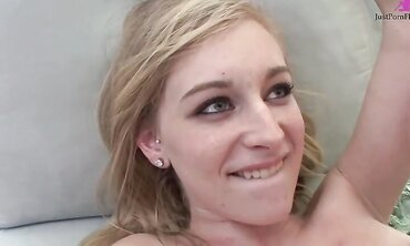 Charley Monroe Watches Her Friend Cum On Her Shaved Twat