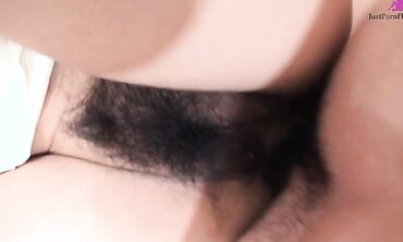 The guy invited the girl to his place and fucked her hard with toys and his dick