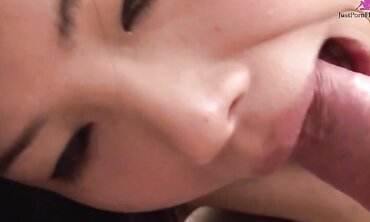 Asian T-Girl Has a Hard Cock While Getting Fucked in the Ass