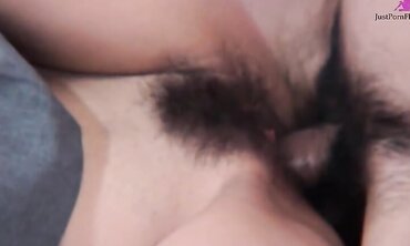 Japanese Schoolgirl Yuri Aine Gets A Creampie On Her Furry Muff