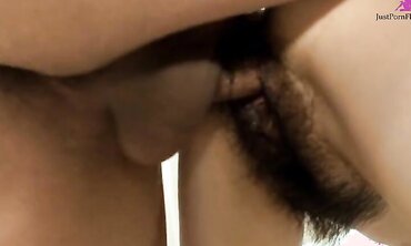 Hot Asian brunette Fumiko Manaka went to a guy's house to fuck her