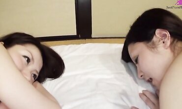 J-Teens Konomi And Yui Tag Team One Lucky Guy And Fight For The Creampie