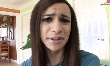 Barely Legal Tranny Madison Montag Gets Her First Fuck On Film