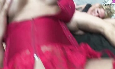Two guys in the garage waited until their girlfriends came back and fucked them
