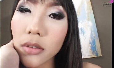 A young trans girl until he sees played with her dick and was brutally fucked after