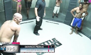 Sexy blonde Jessica Moorev fucked with MMA fighter