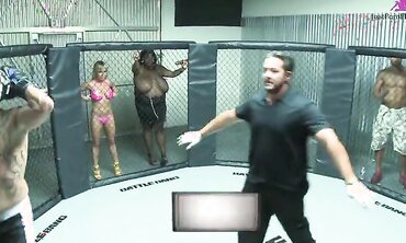 Sexy blonde Jessica Moorev fucked with MMA fighter