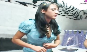 Black Haired Beauty Deena Daniels Gives Him Head and Enjoys a Big Cock