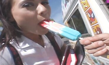 Jessica Valentino Gets Banged By The Ice Cream Man