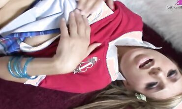 Allyssa Hall Bangs Her Mouth With Ice Cream Before Sex