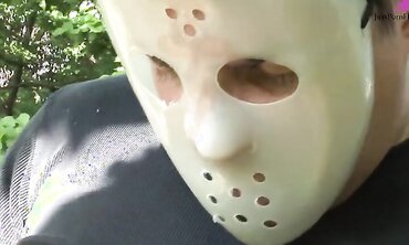Claudia Rossi Plays Perverted Games With A Masked Man In The Woods