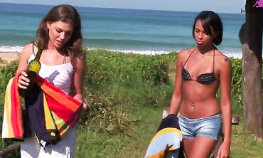 Natural Tits, Ass Eating, Outdoors, Ass To Mouth, Facial Cumshot, Anal, Lesbian, Fresh Faces, Threesome