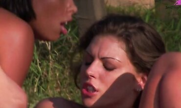 Natural Tits, Ass Eating, Outdoors, Ass To Mouth, Facial Cumshot, Anal, Lesbian, Fresh Faces, Threesome