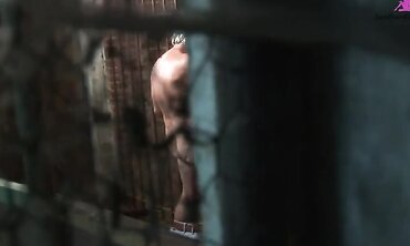 Katerina Vavrova Sucks Off an Old Man Through Jail Cell Bars