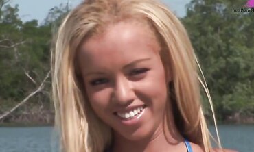 Brazilian Barbie Banks Gets DP'd In The Water