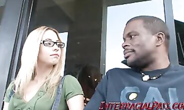Blonde Bombshell Lindsay Meadows Gets Fucked By A Dark Hunk