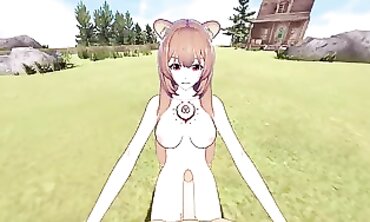 POV: Futa Raphtalia Anal Hardcore with Big Tits