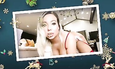 Santa’s Glamour girl give Jerk Off Instructions