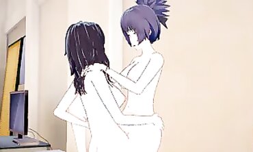 Kurenai And Anko In A Futanari 3D Animated Hentai