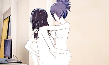 Kurenai And Anko In A Futanari 3D Animated Hentai
