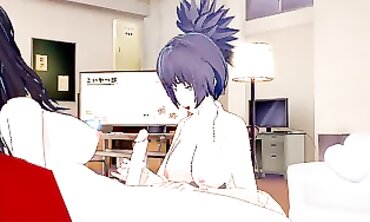 Kurenai And Anko In A Futanari 3D Animated Hentai