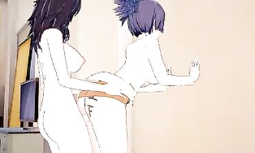 Kurenai And Anko In A Futanari 3D Animated Hentai