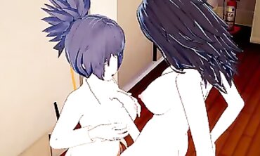 Kurenai And Anko In A Futanari 3D Animated Hentai